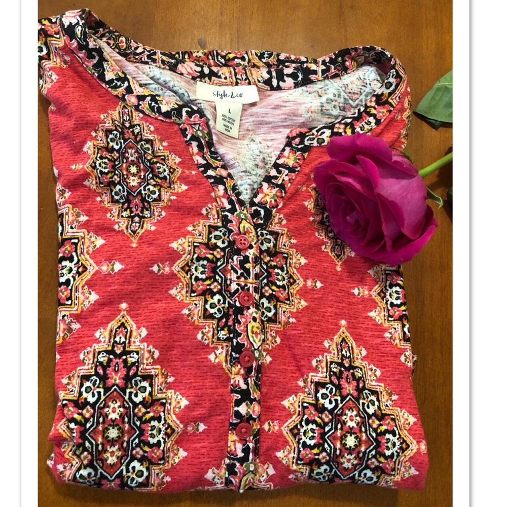 STYLE & CO. TOP- Large